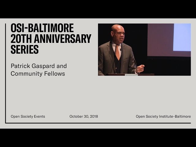 Celebrating 20 Years of Open Society Institute–Baltimore with Patrick Gaspard and Community Fellows