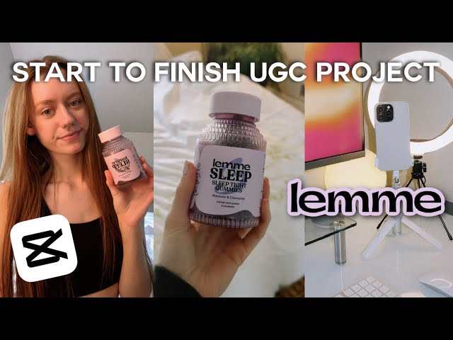 START-TO-FINISH UGC PROJECT with Lemme ✨💜🌙 | how i film tiktok videos, scriptwriting, portfolio