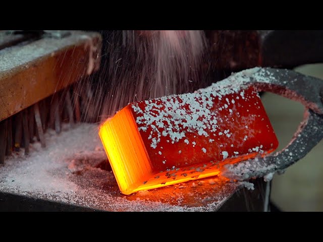 process of making Damascus knife. Korea's top handmade knife master.