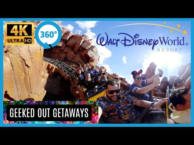 4K 360° Big Thunder Mountain Railroad POV Walt Disney World