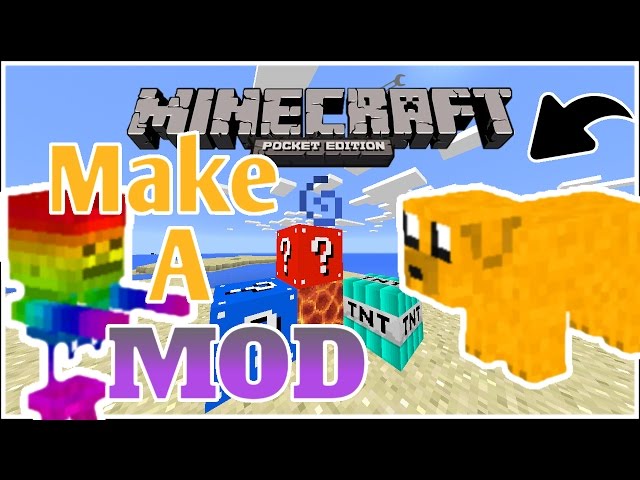 Minecraft Pe - How To Make Your Own MCPE Mod - Easy!! (Pocket Edition)