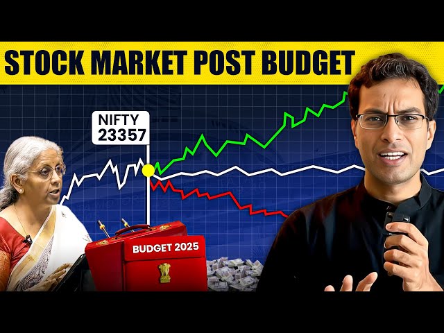 Market FALLS despite a GOOD budget | US Tariff war & More pain ahead?