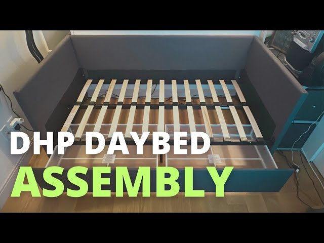 DHP Daybed with Storage Bed Assembly | Anais Upholstered Daybed w/ Drawers Assembly | Daybed Amazon