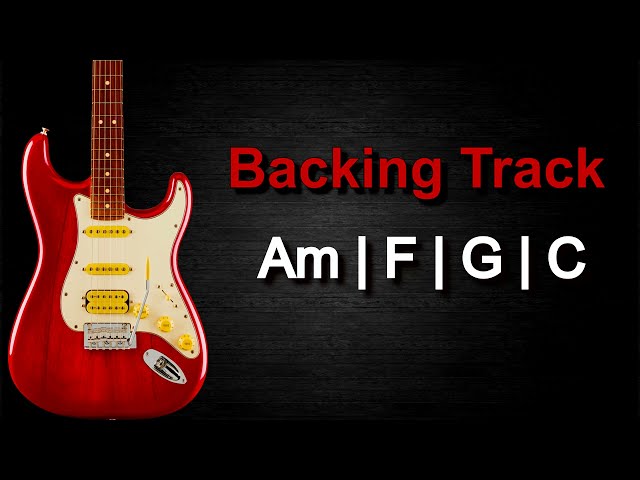 Pop Rock Ballad Guitar Backing Track in A Minor | 80 BPM |