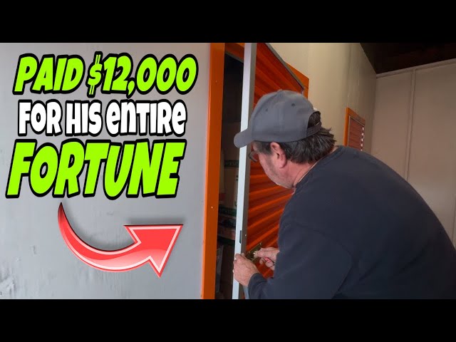 Paid $12,000 for his ENTIRE FORTUNE stuffed 10 feet tall I Bought An Abandoned Storage Unit