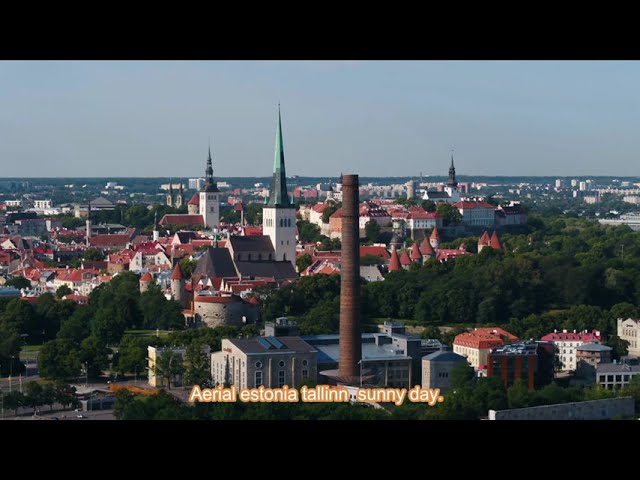 ★Estonia Old City​ 4k With Romantic Musicians Tallinn Old Town Drone Must Watch★