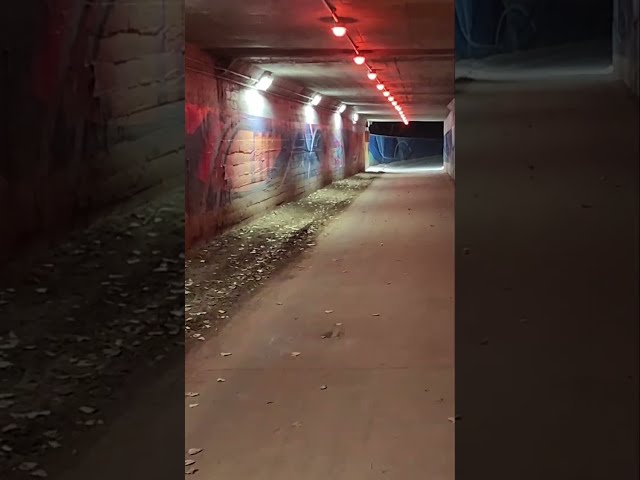 Walking Trails At Night for Treadmill 🌨️ | Virtual Night Walk Through Tunnel