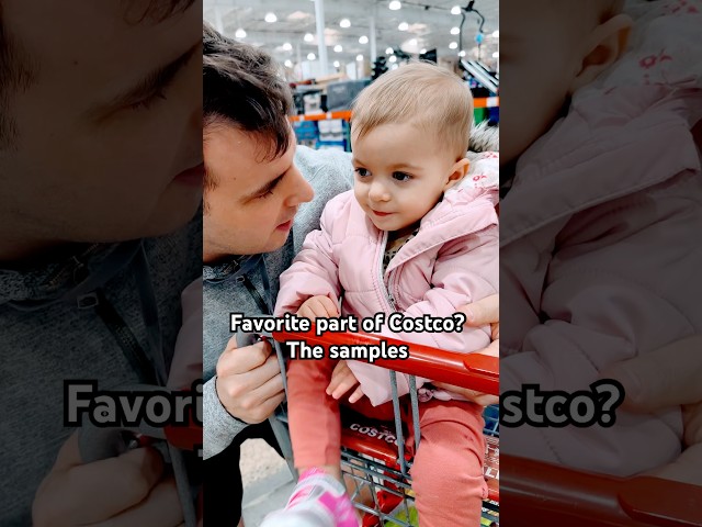 Baby eats samples while brother naps in the cart #costco #familyrelationship #parenthoodmoments