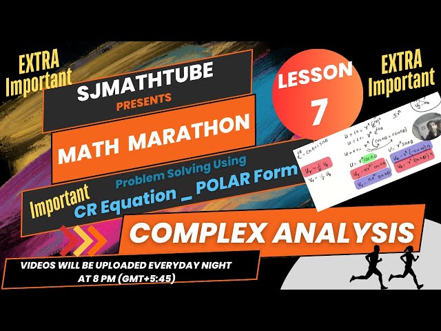 Polar For Of CR Equations (Polar Cauchy Reimann )COMPLEX ANALYSIS 7