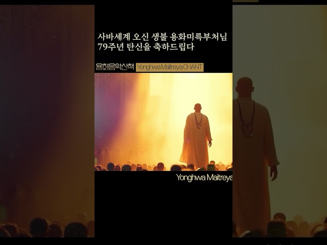 미륵부처님 79주년 탄신 chant 용화음악산책  안양 수리산 용화사 생불 용화미륵부처님