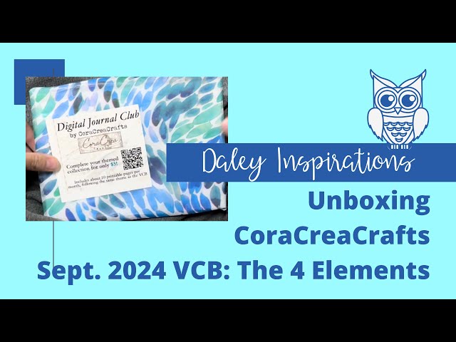 Cora Crea Crafts Unboxing: The 4 Elements Vintage Craft Box & Digital Journal Club: Sept 2024