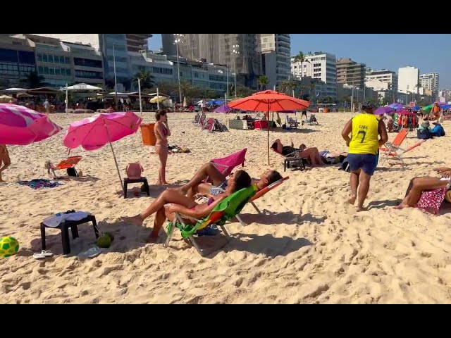 😲 THE BEST BEACH BRAZIL 2024 🔥COPACABANA BEACH | BEACH WALKING TOUR