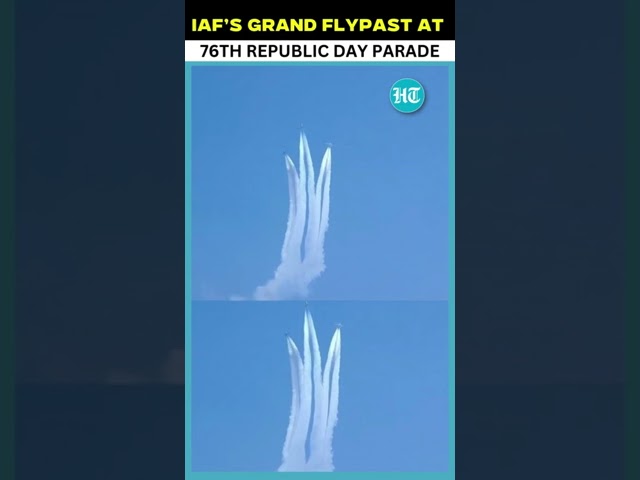 Indian Air Force Executes Dazzling Flypast During 76th Republic Day Parade