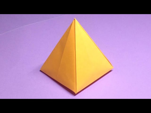 How to fold seamless origami Pyramid!