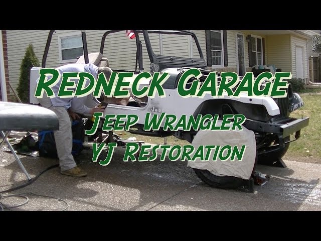 Jeep Wranger YJ Bodywork Day 5 - Hood - Fender