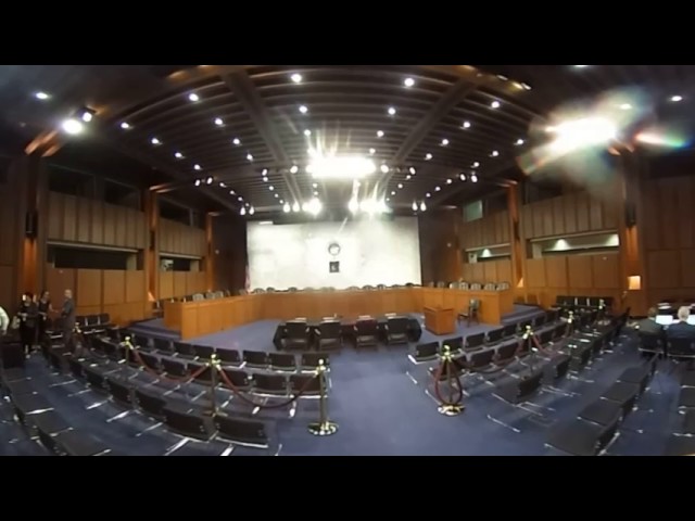 360 view inside Comey's hearing room