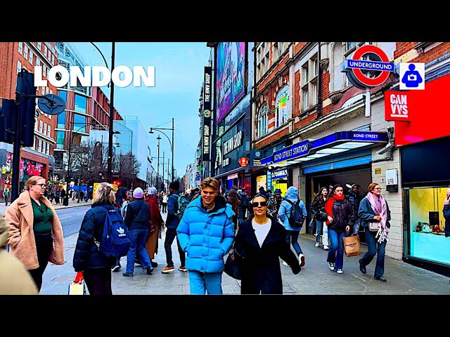 London Winter Walk 🇬🇧 Hyde Park, OXFORD Street, MAYFAIR to SOHO | Central London Walking Tour 4K HDR