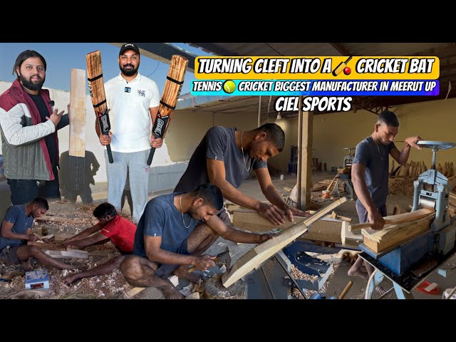 Tennis Cricket Bat Manufacturer | Cleft To A Cricket Bat Making Full Process #tennisballcricket