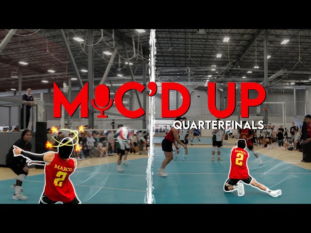 THEY DID NOT LET THE BALL DROP | Mic'd Up Volleyball | Sibol Volleyball Tournament | Quarterfinals