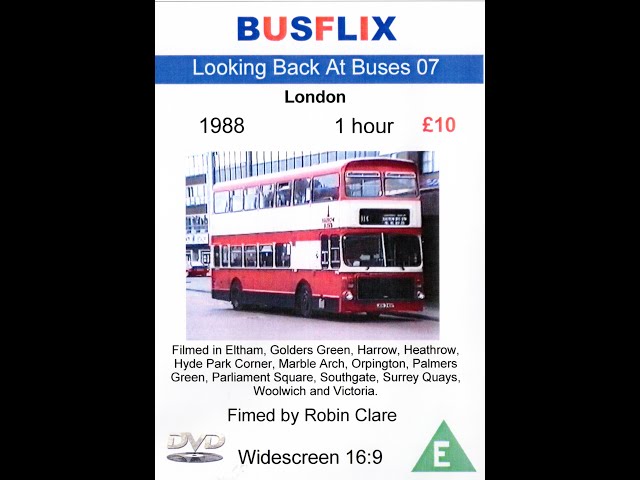 Looking Back At Buses 07  London 1988