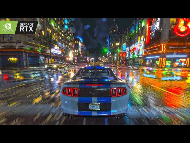 GTA V| NEXT-GEN REALISTIC NIGHT GRAPHICS + RAINY WATHER GAMEPLAY ON RTX™ 4060 4K RAY TRACING