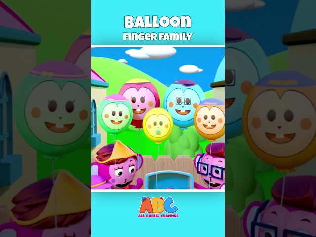 🎈 Famille de Doigts Ballon 🎶 - Comptine Amusante #shorts #comptinebebe