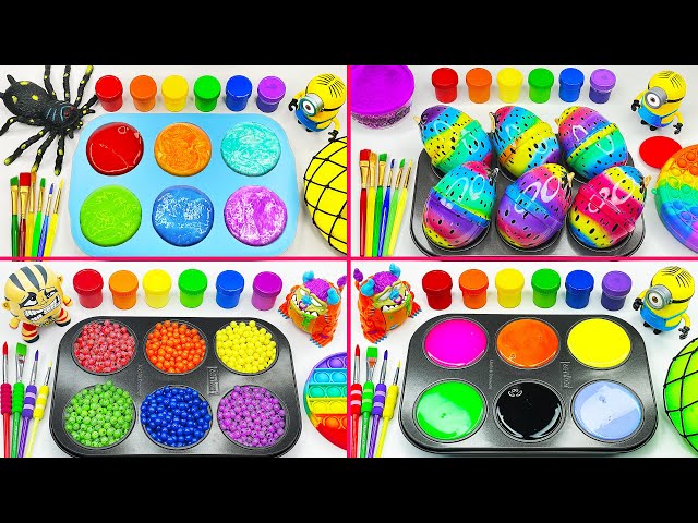 Satisfying Video l How to Make Rainbow Lollipop Slime with Stress Balls Cutting ASMR #11