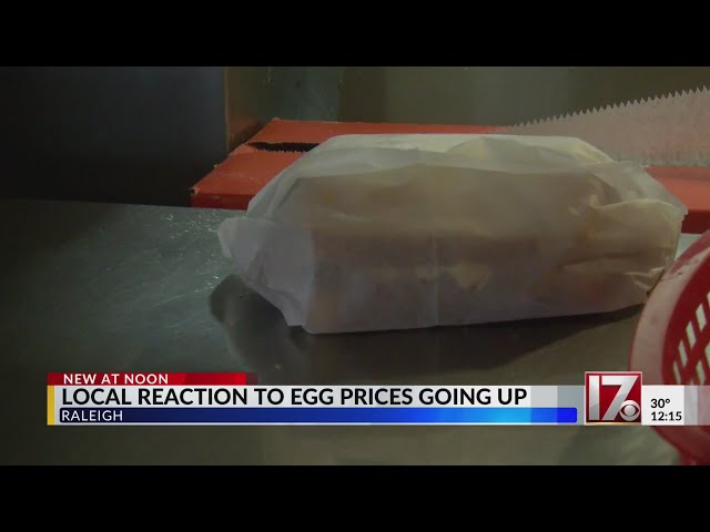 Locals react to egg prices going up