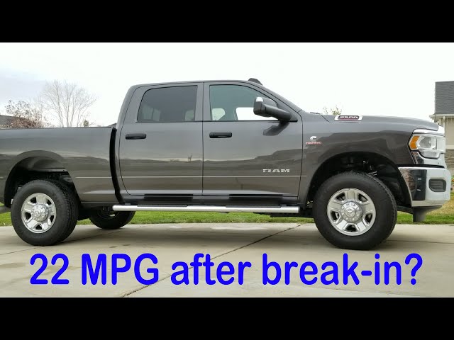 Real Life MPG after Break-in 2020 Ram 2500 6.7L Cummins Turbo Diesel // 2021 Yellowstone Trip