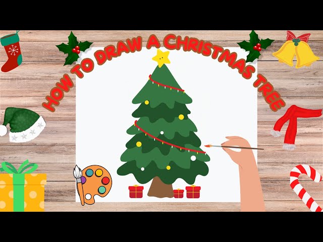 Christmas Tree Painting | Drawing, Coloring, Painting For Kids & Toddlers