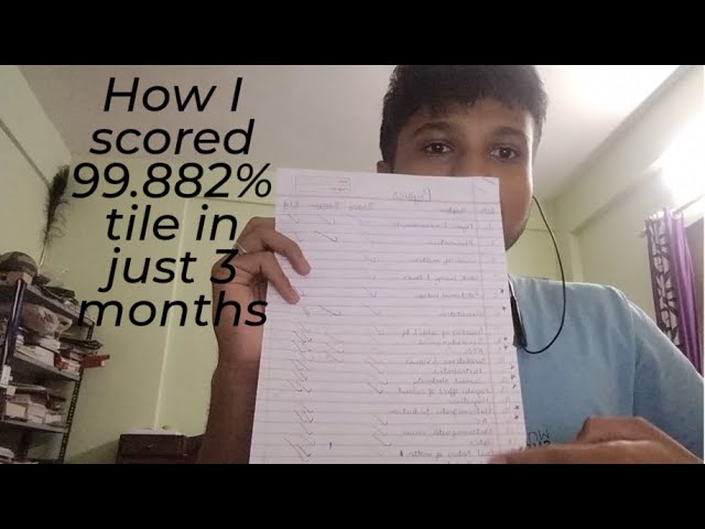 How I scored 99.882%tile (234 marks) in just 3 months | My Strategy | JEE mains 2025 Session 1