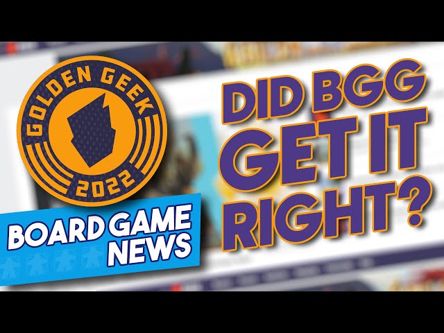 Golden Geek Awards - Did BGG Get It Right?