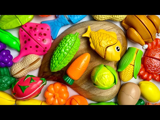 satisfying ASMR cutting vegetables | ASMR cutting sea animals | ASMR cutting fruits