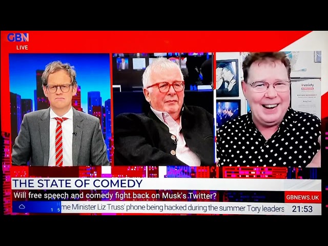 ANDY FORD on GB News having a comedy chat with Mark Dolan and Biggins