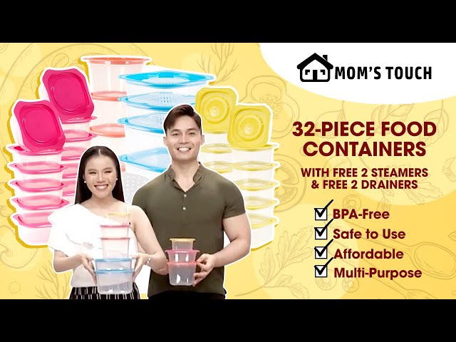 Mom's Touch 32-Piece Food Container Set | Shop TV