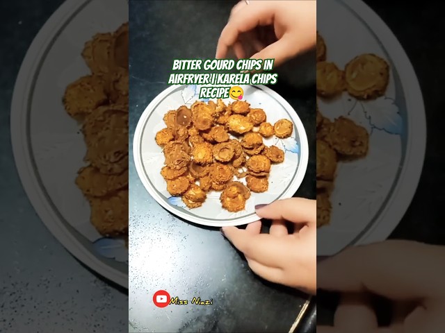 Bitter Gourd Chips in Airfryer | Karela Chips Recipe#healthy#bittergourd#healthysnacks#shorts#recipe