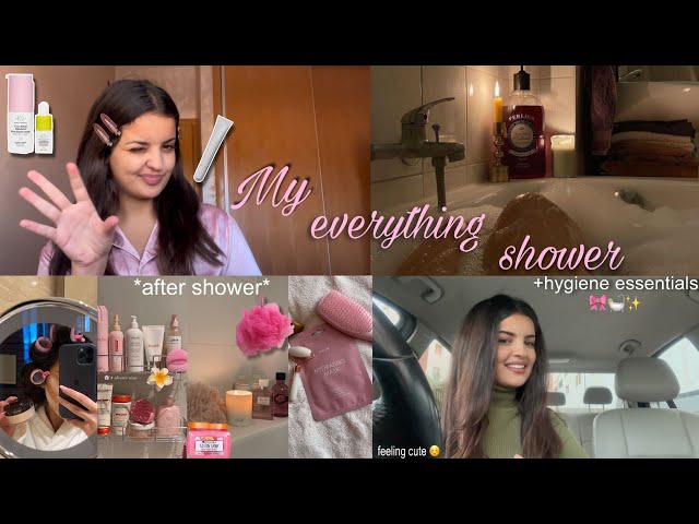 my EVERYTHING shower: Full Self-Care Routine from hair to skin *smell amazing all day* 🎀🛀🏻✨