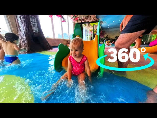 Sofia in the Baby Area at Acqua Motion Water Park in Gramado, Brazil