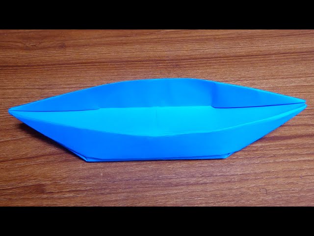 How to Make a Paper Boat ( Canoe ) that Floats  | Origami Boat Canoe Step by Step Tutorial