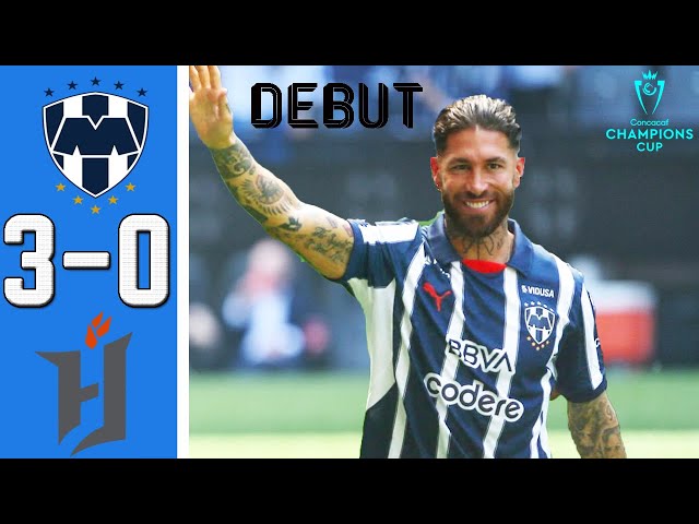 Ramos Debut 🔥 Monterrey vs Forge 3-0 Resumen Y Goles COMPLETO | Copa de Campeones Concacaf 2025 HD