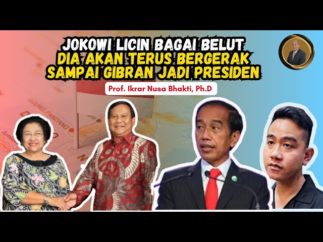 JOKOWI LICIN BAGAI BELUT. DIA AKAN TERUS BERGERAK SAMPAI GIBRAN JADI PRESIDEN.