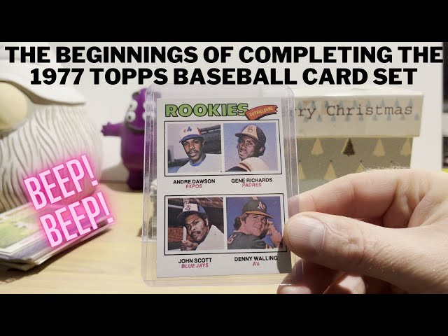 The Beginnings of Completing the 1977 Topps Baseball Card Set