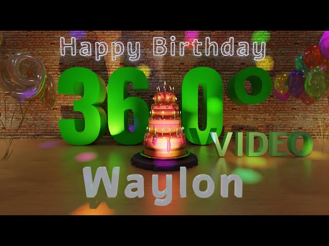 🎉 Waylon's 360° Interactive Happy Birthday Party – Rotate Your Phone! 🎈 [EN]