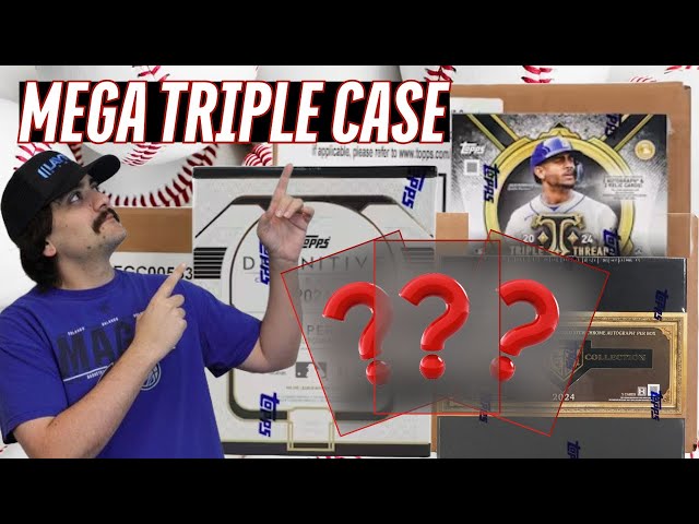 Mega Triple Case MLB   2024 Topps Definitive, Gilded Collection & Triple Threads Baseball