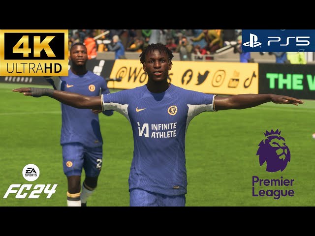 EA SPORTS FC 24 - WOLVES VS CHELSEA - PREMIER LEAGUE - MOLINEUX STADIUM -EA SPORTS CAM TV