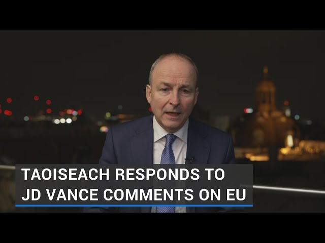 Taoiseach Micheál Martin defends European democracy after Vance comments