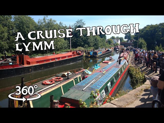 A Narrowboat Cruise Through Lymm in June 2018 - 360 Video