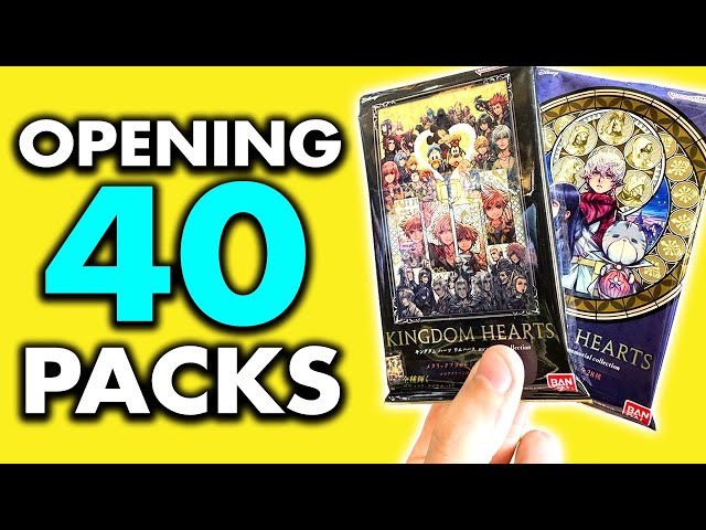 Opening 40 Kingdom Hearts Memorial Collection Packs