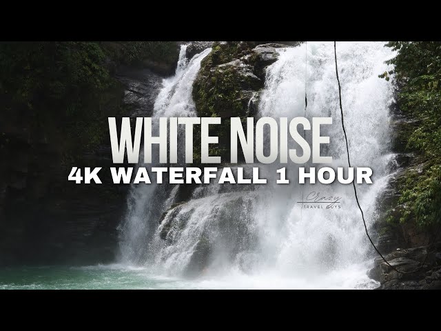 (No Ads) Deep Sleep White Noise, Waterfall Relaxation, 1 Hour