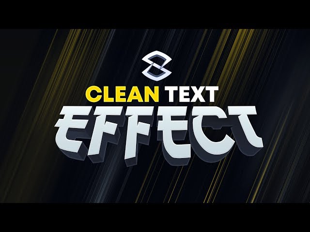 PS Tutorial: Super Clean Text Effect